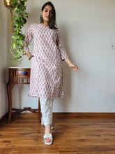 New Exclusive Hand  block printed Stitched Cotton  Kurtis with Pant
